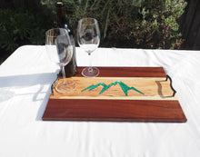 Load image into Gallery viewer, WCS Designs- Serving/Charcuterie board with mountain scene, Wood Working, WCS Designs, Atrium 916 - Sacramento.Shop