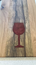 Load image into Gallery viewer, WCS Designs-Hardwood Charcuterie board with Wine glass inlay, Kitchen & Dishware, WCS Designs, Atrium 916 - Sacramento.Shop