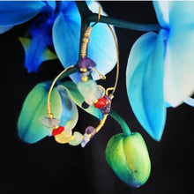 Load image into Gallery viewer, Island Girl Art - Gemstone Hoop Earrings, Jewelry, Island Girl Art by Rhean, Atrium 916 - Sacramento.Shop