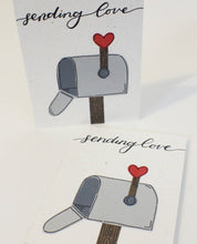 Load image into Gallery viewer, Handmade by Nicole - plantable sending love - greeting card, Stationery, Handmade By Nicole, Sacramento . Shop