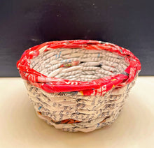 Load image into Gallery viewer, Paper Zen Designs - Small Paper Weaved Container, Home Decor, Paper Zen Designs, Sacramento . Shop