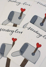 Load image into Gallery viewer, Handmade by Nicole - plantable sending love - greeting card, Stationery, Handmade By Nicole, Sacramento . Shop