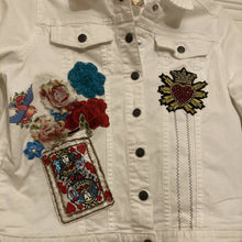 Load image into Gallery viewer, Maggie Devos - White denim Jacket- Frida Queen-Size S/M, Fashion, Maggie Devos, Atrium 916 - Sacramento.Shop