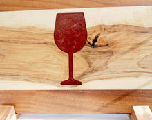 Load image into Gallery viewer, WCS Designs- Serving/Charcuterie board with wine glass inlay, Wood Working, WCS Designs, Atrium 916 - Sacramento.Shop