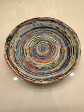 Load image into Gallery viewer, Paper Zen Designs - Rolled Upcycled Magazine Paper Container, Home Decor, Paper Zen Designs, Atrium 916 - Sacramento.Shop