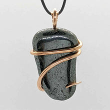 Load image into Gallery viewer, Arcane Moon - Copper Wrapped Hematite Pendant, Jewelry, Arcane Moon, Atrium 916 - Sacramento.Shop