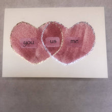 Load image into Gallery viewer, Susan Twining Creations - Handmade Greeting Card. You, me, us. 3 1/2" x 5", Stationery, Susan Twining Creations, Atrium 916 - Sacramento.Shop