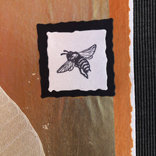 Load image into Gallery viewer, Susan Twining Creations - Handmade Greeting Card with Bodhi Leaf, Bee on Orange, Stationery, Susan Twining Creations, Sacramento . Shop