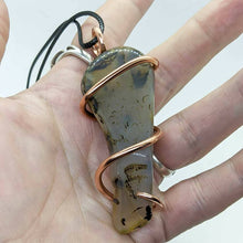 Load image into Gallery viewer, Arcane Moon - Copper Wrapped Montana Agate Pendant, Jewelry, Arcane Moon, Atrium 916 - Sacramento.Shop