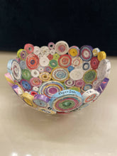 Load image into Gallery viewer, Paper Zen Designs - Mini Rolled Coiled Magazine Bowl MultiColor, Home Decor, Paper Zen Designs, Atrium 916 - Sacramento.Shop
