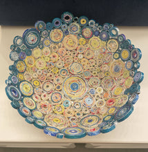 Load image into Gallery viewer, Paper Zen Designs - I Stand With Ukraine 10” Recycle Coiled Paper Basket, Home Decor, Paper Zen Designs, Atrium 916 - Sacramento.Shop