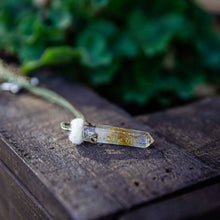 Load image into Gallery viewer, Succulent Sirens- Reindeer Moss Obelisk Pendant Hemp Necklace, jewelry, Skye Bergen, Sacramento . Shop