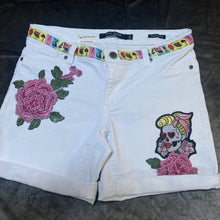 Load image into Gallery viewer, Maggie Devos-White embellished shorts-skull - Size 6, Fashion, Maggie Devos, Atrium 916 - Sacramento.Shop