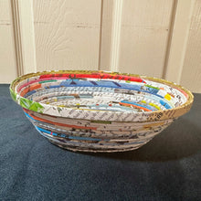Load image into Gallery viewer, Paper Zen Designs - Oval Rolled Upcycled Magazine Paper Container, Home Decor, Paper Zen Designs, Atrium 916 - Sacramento.Shop