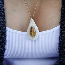 Load image into Gallery viewer, Succulent Sirens- Aloe Karasbergensis Seed Pod Teardrop Pendant Hemp Necklace, jewelry, Skye Bergen, Sacramento . Shop