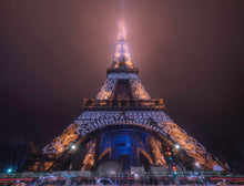 Load image into Gallery viewer, Mims Fine Art Photography- Foggy night Paris, Wall Art, Mims fine art, Atrium 916 - Sacramento.Shop