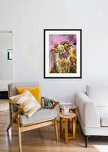 Load image into Gallery viewer, Edda Davila - Icelandic sheep yellow Painting 22”x30”, Wall Art, Edda Davila, Sacramento . Shop