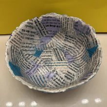 Load image into Gallery viewer, Paper Zen Designs - Purple / Blue Small Paper Mache Pulp Bowl, Home Decor, Paper Zen Designs, Atrium 916 - Sacramento.Shop