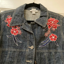 Load image into Gallery viewer, Maggie Devos - Denim jacket-heart love-Size Lg., Fashion, Maggie Devos, Atrium 916 - Sacramento.Shop
