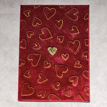 Load image into Gallery viewer, Susan Twining Creations - Handmade Greeting Card with Silver or Gold Hearts - 5x7&quot;, Stationery, Susan Twining Creations, Atrium 916 - Sacramento.Shop
