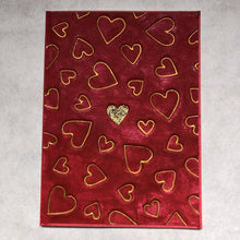 Load image into Gallery viewer, Susan Twining Creations - Handmade Greeting Card with Silver or Gold Hearts - 5x7", Stationery, Susan Twining Creations, Atrium 916 - Sacramento.Shop