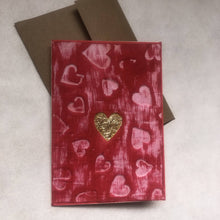 Load image into Gallery viewer, Susan Twining Creations - Handmade Heart Greeting Card - 3 1/2" x 5", Stationery, Susan Twining Creations, Atrium 916 - Sacramento.Shop
