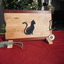 Load image into Gallery viewer, WCS Designs - Charcuterie/Serving board with Cat inlay, Wood Working, WCS Designs, Atrium 916 - Sacramento.Shop