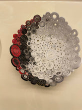 Load image into Gallery viewer, Paper Zen Designs - Red, Black, and White Recycle Paper Bowl 10.5”, Home Decor, Paper Zen Designs, Atrium 916 - Sacramento.Shop