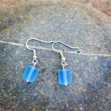 Load image into Gallery viewer, Island Girl Art - Sea Glass Earrings- Seaside Blue, Jewelry, Island Girl Art by Rhean, Sacramento . Shop
