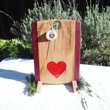 Load image into Gallery viewer, WCS Designs- Ambrosia Maple charcuterie board with red heart inlay, Kitchen & Dishware, WCS Designs, Atrium 916 - Sacramento.Shop