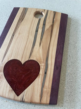 Load image into Gallery viewer, WCS Designs- Ambrosia Maple Charcuterie board with Red Heart, Kitchen & Dishware, WCS Designs, Atrium 916 - Sacramento.Shop