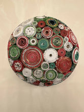 Load image into Gallery viewer, Paper Zen Designs - 6” Magazine Bowl Red / Green / White, Home Decor, Paper Zen Designs, Atrium 916 - Sacramento.Shop