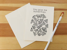 Load image into Gallery viewer, Karen Sue Studios - You Give me Butterflies, Stationery, Karen Sue Studios, Sacramento . Shop
