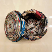 Load image into Gallery viewer, Paper Zen Designs - Small Paper Weaved Container with Lid, Home Decor, Paper Zen Designs, Atrium 916 - Sacramento.Shop