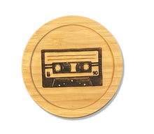 Load image into Gallery viewer, Nurelle Creations - Cassette Bamboo Coaster, Kitchen & Dishware, Nurelle Creations, Atrium 916 - Sacramento.Shop