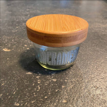 Load image into Gallery viewer, Peace Core Glass Art - Sandblast-Etched Glass "Sacramento" short Mason Jar w/Lid, Glasswork, Peace Core Glass Art, Atrium 916 - Sacramento.Shop