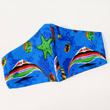 Load image into Gallery viewer, Atrium- Blue Fish Mask, Masks, Atrium 916, Atrium 916 - Sacramento.Shop