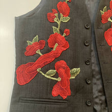 Load image into Gallery viewer, Maggie Devos - Red Floral Vest - Size Lg, Fashion, Maggie Devos, Atrium 916 - Sacramento.Shop