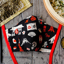 Load image into Gallery viewer, Le & Lewis - Land of the Rising Sun Reversible Mask - Sacramento . Shop