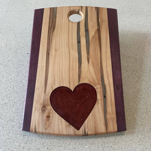 Load image into Gallery viewer, WCS Designs- Ambrosia Maple Charcuterie board with Red Heart, Kitchen & Dishware, WCS Designs, Atrium 916 - Sacramento.Shop