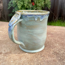 Load image into Gallery viewer, Angie Talbert Studios- Stone Blue Mug with Thumbrest, Ceramics, Angie Talbert Studios, Atrium 916 - Sacramento.Shop