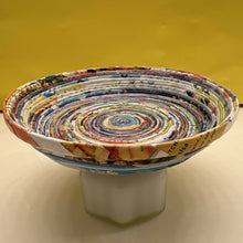 Load image into Gallery viewer, Paper Zen Designs - Rolled Upcycled Magazine Paper Container, Home Decor, Paper Zen Designs, Atrium 916 - Sacramento.Shop