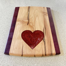Load image into Gallery viewer, WCS Designs- Ambrosia Maple Charcuterie board with Red Heart, Kitchen & Dishware, WCS Designs, Atrium 916 - Sacramento.Shop