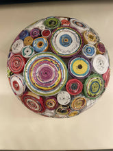 Load image into Gallery viewer, Paper Zen Designs - Medium 6” Rolled Coiled Magazine Bowl Multi-color, Home Decor, Paper Zen Designs, Atrium 916 - Sacramento.Shop