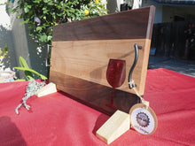Load image into Gallery viewer, WCS Designs- Serving/Charcuterie board with wine glass inlay, Wood Working, WCS Designs, Atrium 916 - Sacramento.Shop