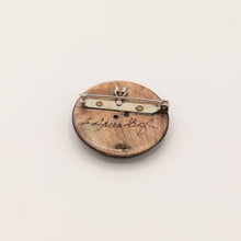 Load image into Gallery viewer, Allison S - Vintage Carved Sun Mother of Pearl Recycled Button Pendant/Brooch, Jewelry, Allison Spreadborough, Sacramento . Shop