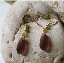 Load image into Gallery viewer, Island Girl Art - Seaglass Earrings- Mauve Seaglass, Jewelry, Island Girl Art by Rhean, Atrium 916 - Sacramento.Shop