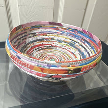 Load image into Gallery viewer, Paper Zen Designs - Rolled Upcycled Magazine Paper Container, Home Decor, Paper Zen Designs, Atrium 916 - Sacramento.Shop
