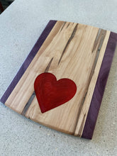 Load image into Gallery viewer, WCS Designs- Ambrosia Maple Charcuterie Board w/red heart, Kitchen & Dishware, WCS Designs, Atrium 916 - Sacramento.Shop