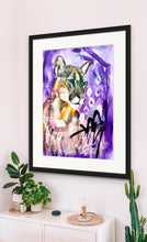 Load image into Gallery viewer, Edda Davila - Lana- Lioness purple, pink and yellow Painting 22”x30”, Wall Art, Edda Davila, Atrium 916 - Sacramento.Shop